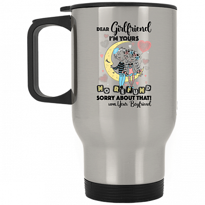 14 oz. Silver Travel Mug