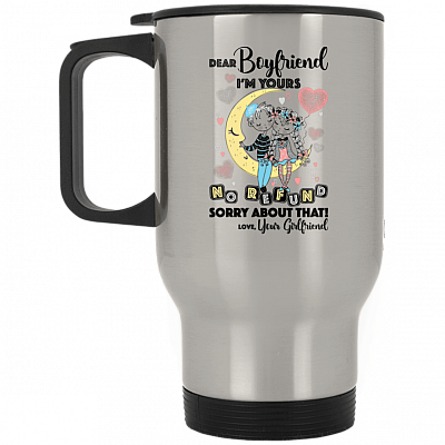 14 oz. Silver Travel Mug