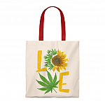 Love Sunflower and Cannabis 420 Cul-ture Tote Bag - Shoulder Bag
