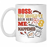CubeBik Boss You Should've Been Here At 8 Me Why What Happened At 8 Coffee Mug - Beer Stein - Water Bottle