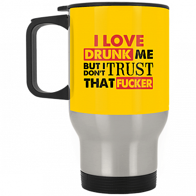 14 oz. Silver Travel Mug