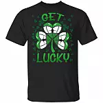 CubeBik St Patrick's Day Garter Panties Shamrock Irish Funny T-shirt