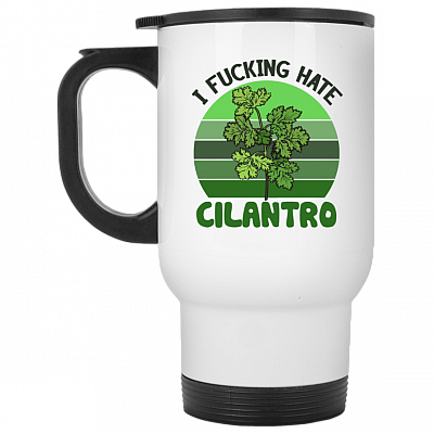 14 oz. White Travel Mug