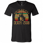 CubeBik When You Wish Upon A Death Star T-Shirt - Funny Science Fiction Lover Dark Side Vintage Retro V-Neck Shirt CubeBik When You Wish Upon A Death Star T-Shirt - Funny Science Fiction Lover Dark Side Vintage Retro V-Neck Shirt