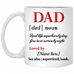 CubeBik Dad Definition Real Life Superhero By Day Free Taxi Service By Night Personalized Coffee Mug - Beer Stein CubeBik Dad Definition Real Life Superhero By Day Free Taxi Service By Night Personalized Coffee Mug - Beer Stein