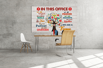Alternative view of In This Office We Are Helpful We Achieve Goals Medical Assistant Framed Canvas Prints - Unframed Poster