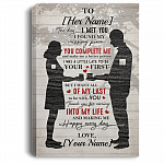 CubeBik Personalized the Day I Met You I Found My Missing Piece Gift for Her Framed Canvas Prints - Unframed Poster