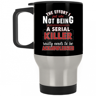 14 oz. Silver Travel Mug