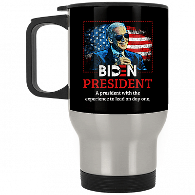 14 oz. Silver Travel Mug