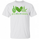 CubeBik Peace Love Cannabis 420 Culture T-Shirt