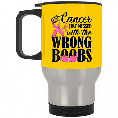 14 oz. Silver Travel Mug