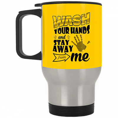 14 oz. Silver Travel Mug