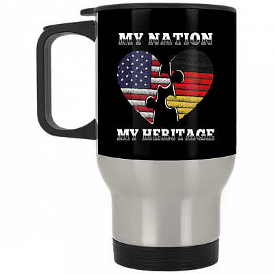 14 oz. Silver Travel Mug