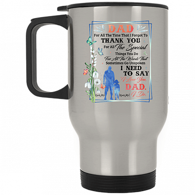 14 oz. Silver Travel Mug