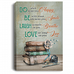 Do What Make You Happy Reading Gallery Wrapped Framed Canvas Prints - Unframed Poster