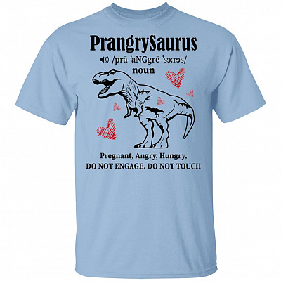 Prangry Saurus T-Shirt - Funny Dinosaur Shirt