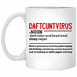 Daftcuntvirus Funny Ceramic Coffee Mug - Beer Stein - Water Bottle - Color Changing Mug