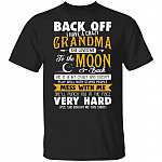 Back Off I Have a Crazy Grandma She Loves Me to the Moon and Back Youth Tee