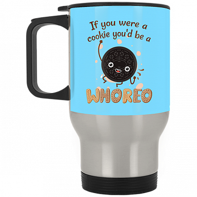 14 oz. Silver Travel Mug