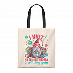 G-Nome I Knit but My Favorite Hobby Is Collecting Yarn Tote Bag - Shoulder Bag - Reusable Bag
