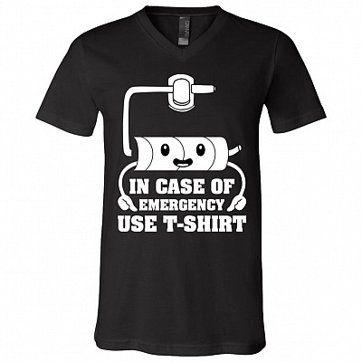 In Case Of Emergency Use T-Shirt Toilet Paper Panic Shirt - Funny Toilet Paper Shortage Virus Flu Panic Shirt