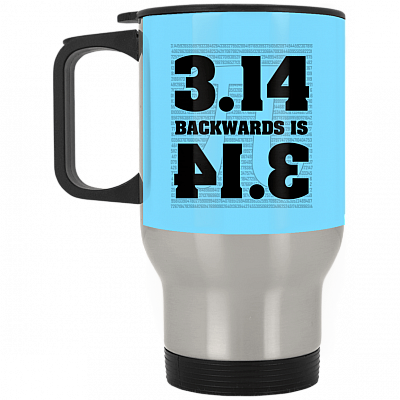 14 oz. Silver Travel Mug