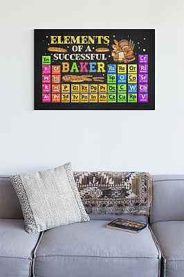 Alternative view of Elements Of A Successful Baker Gallery Wrapped Framed Canvas Prints - Unframed Poster - Home Decor Wall Art