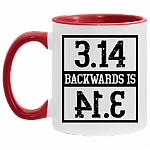 3.14 Backwards Is Pi-E Funny Pun Coffee Mug - Beer Stein - Water Bottle