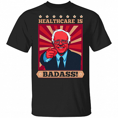Healthy Is Badass Vote for Bernie Fiight Flu 2020 T-Shirt