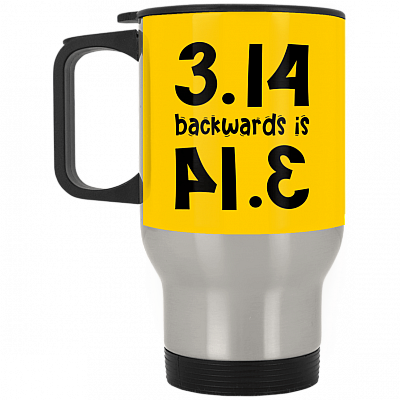 14 oz. Silver Travel Mug