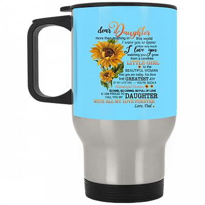 14 oz. Silver Travel Mug
