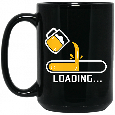 15 oz. Black Mug
