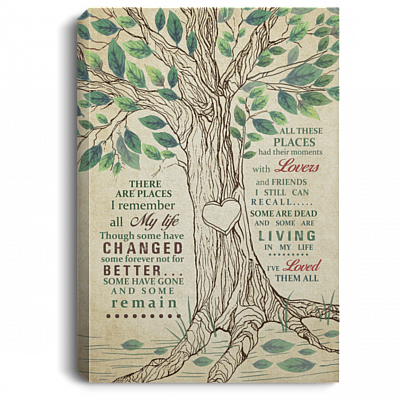 There Are Places I Remember All My Life Though Some Have Changed Framed Canvas Prints