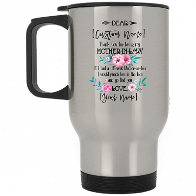 14 oz. Silver Travel Mug