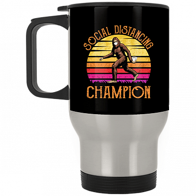 14 oz. Silver Travel Mug