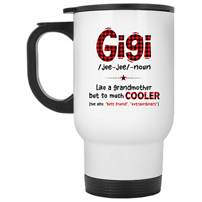 14 oz. White Travel Mug