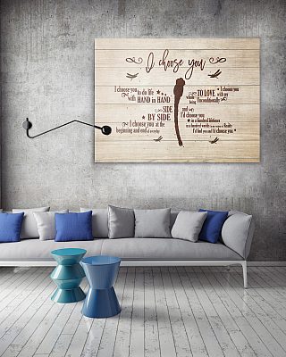Alternative view of Dragonfly I Choose You To Do Life With Hand In Hand Side By Side Framed Canvas Prints - Unframed Poster