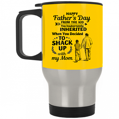 14 oz. Silver Travel Mug