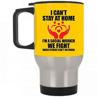 14 oz. Silver Travel Mug