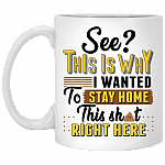 See This Is Why I Wanted To Stay Home This Shit Right Here Coffee Mug - Beer Stein - Water Bottle