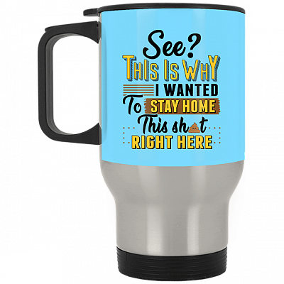 14 oz. Silver Travel Mug