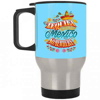 14 oz. Silver Travel Mug