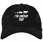 I've Smoked That BBQ Weed 420 Twill Cap - High-Profile Snapback -Trucker Hat