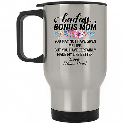 14 oz. Silver Travel Mug
