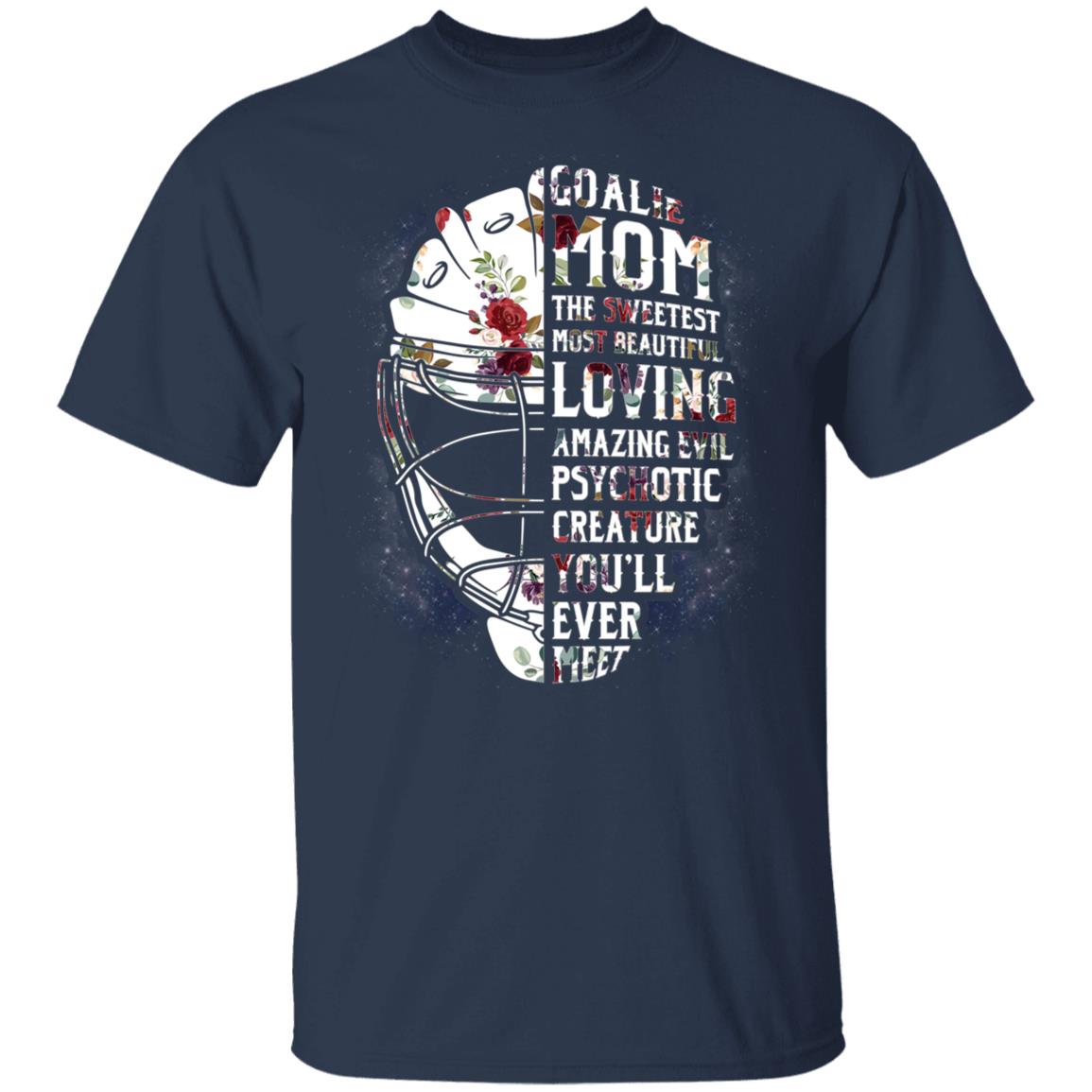 CubeBik Goalie T-Shirt - Funny Hockey Mom Shirt CubeBik Goalie T-Shirt - Funny Hockey Mom Shirt