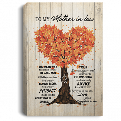 CubeBik To My Mother In Law You Mean Way Too Much For Me Framed Canvas Unframed Poster - Mother's Day Canvas Poster