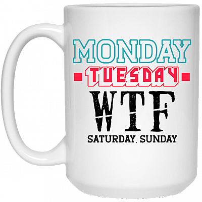 15 oz. White Mug