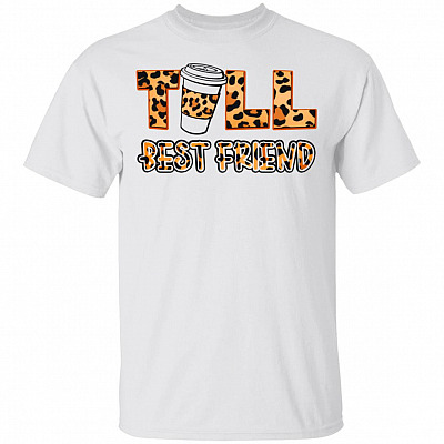 Leo-pard Tall Best Friend Couple Friend White T-Shirt