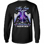 CubeBik My Son Is My Guardian Angel Back Hoodie - Sweatshirt - Long Sleeve