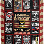 CubeBik I Wanted To Serve I Volunteered To Serve I Knew What I Was Doing Fleece Blanket - Premium Sherpa Blanket